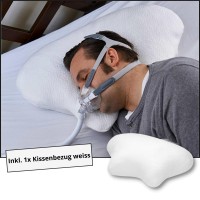 CPAP Sparset CPAP-Kissen Lina + Lina Kissenbezug in weiss