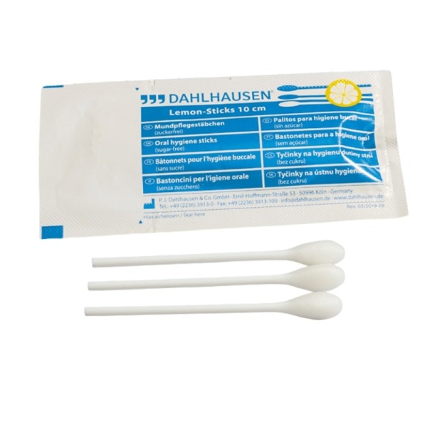 Lemon Sticks Mundpflegestäbchen zur Lippen & Mund Befeuchtung 25x je 3 Stück