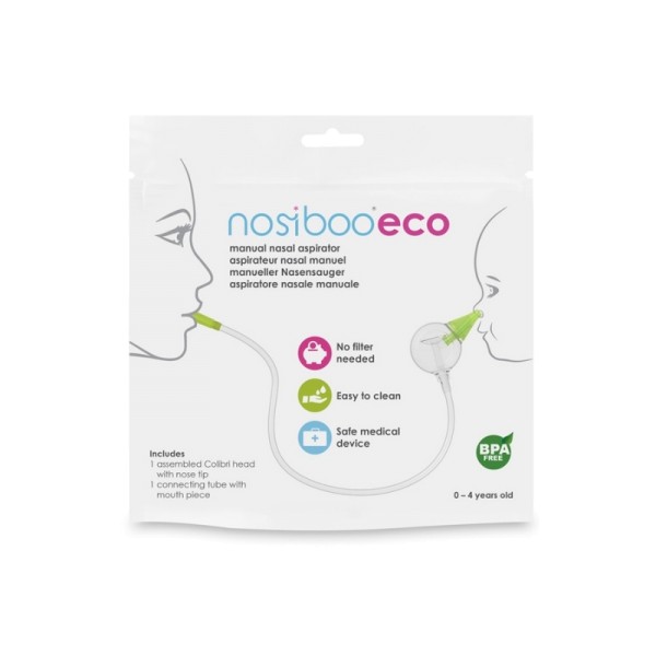 nosiboo ECO Baby Nasensauger mundbetrieben ab 0 Monate in der Farbe grün
