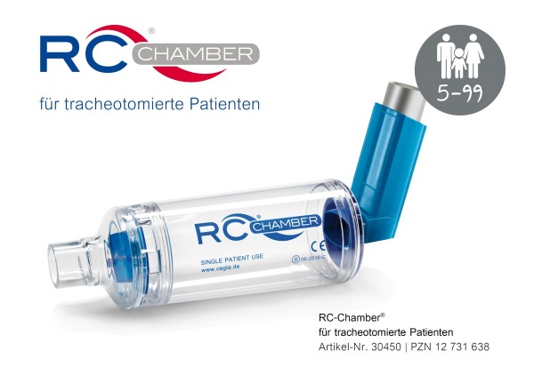 Cegla RC-Chamber für Dosieraerosole für tracheotomierte Patienten